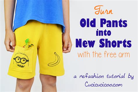 Refashioning for kids: turn old pants into shorts - Cucicucicoo