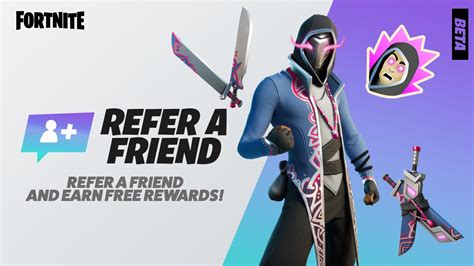 Refer a friend fortnite. Open Fortnite. From the lobby, click your Profile icon (circle with initials) in the upper right corner. Click on Add Friends icon. Enter the Epic display name of your friend. Click on the Add Friend button. You will receive a notification that the friend request has successfully been sent. Once your friend request has been accepted you will ... 
