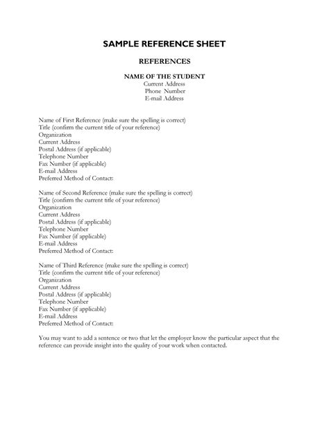 Reference Sheet 12+ Examples, Format, Pdf Examples