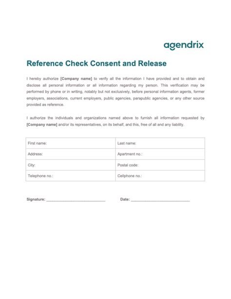 Reference check consent form ontario.  In British Columbia, the British Columbi...