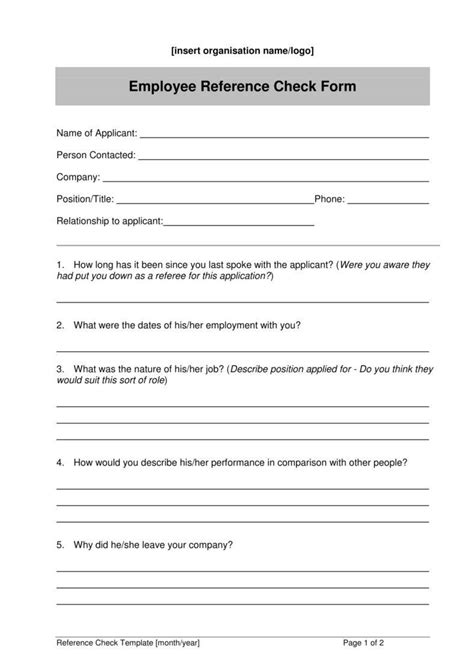Reference check template Fill out & sign online DocHub