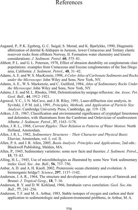 References - Petrology of Sedimentary Rocks - Cambridge Core