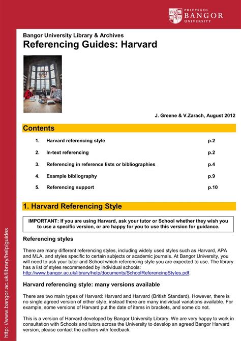 Referencing Guides: HARVARD (Bangor) - Bangor University