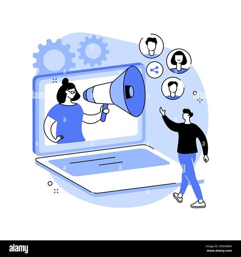 Referral Program Abstract Concept Vector Illustration. Stock Vector