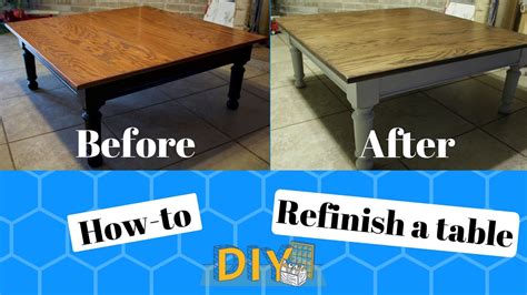 Refinish that old table with laminate flooring - YouTube