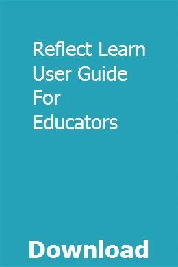 Reflect Learn User Guide For Educators