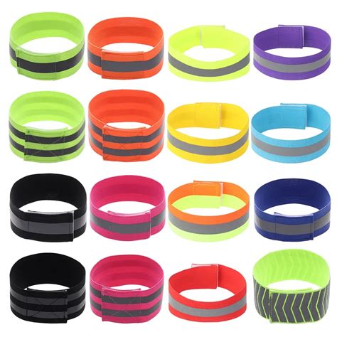 Reflective Bands Elasticated Armband Warning Wristband Ankle …