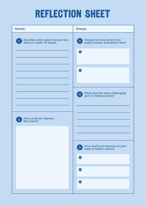Reflective Log Free Schedule & Planner Template Piktochart