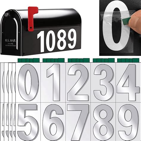 Reflective Mailbox Numbers