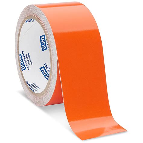 Reflective Tape - 2" x 10 yds, Orange S-14685 - Uline