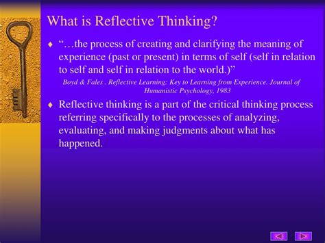 Reflective Thinking and Educational Solutions: Clarifying …