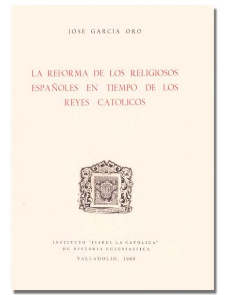 Reforma de los religiosos españoles en tiempo de los reyes católicos. - Free 2001 chevy impala repair manual sunroof.