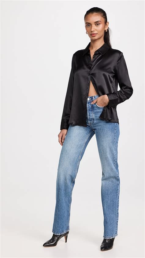 Reformation Sky Silk Top SHOPBOP