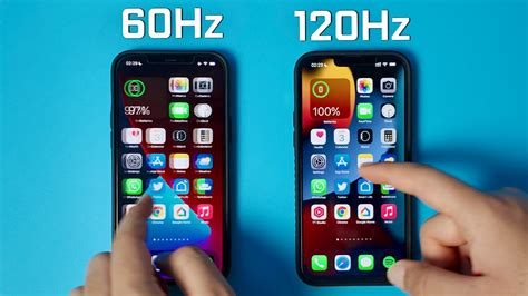 Refresh rate iphone.  The two higher-end phones come with faster performance, ProMotion an...