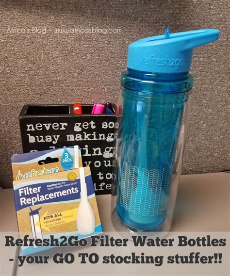 Refresh2Go Filter Water Bottles - perfect for stocking …