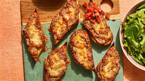 Refried Bean and Cheese Melts (Molletes) Recipe - Real Simple