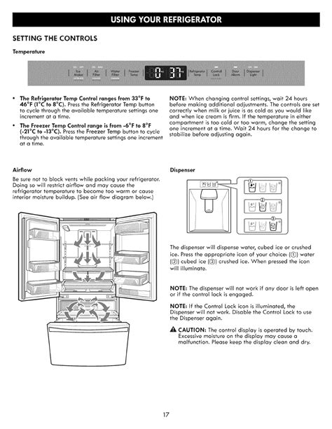 Refrigerator Elite Kenmore Manual