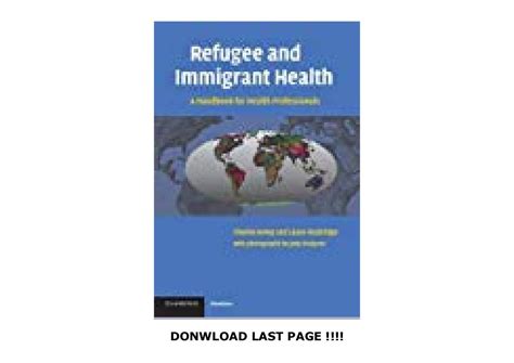 Refugee and immigrant health a handbook for health professionals. - Anatomy and physiology lab manual second edition.