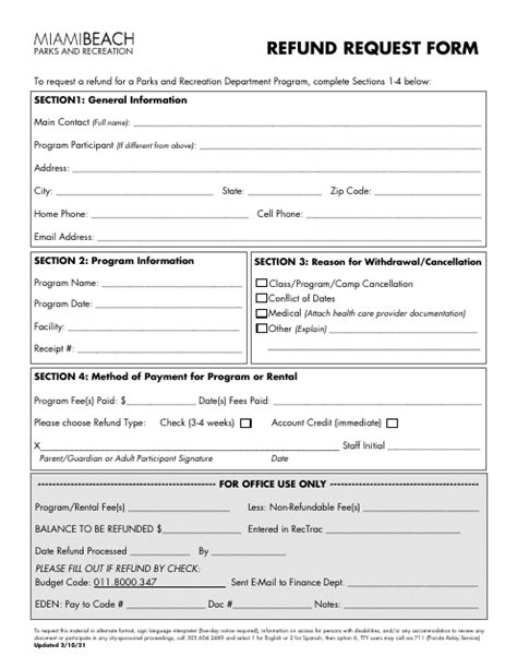 Refund Request Form Fill Out And Sign Printable Pdf Template Signnow