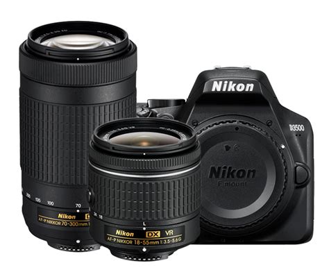 Refurbished Nikon D3500 Two Lens Kit Digital SLR Cameras Nikon