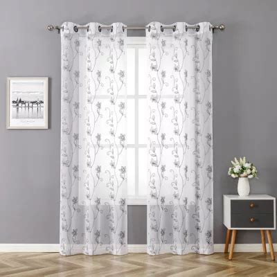 Regal Home 2-pk. Flynn Embroidered Sheer Curtain Panel Set - Bealls Florida