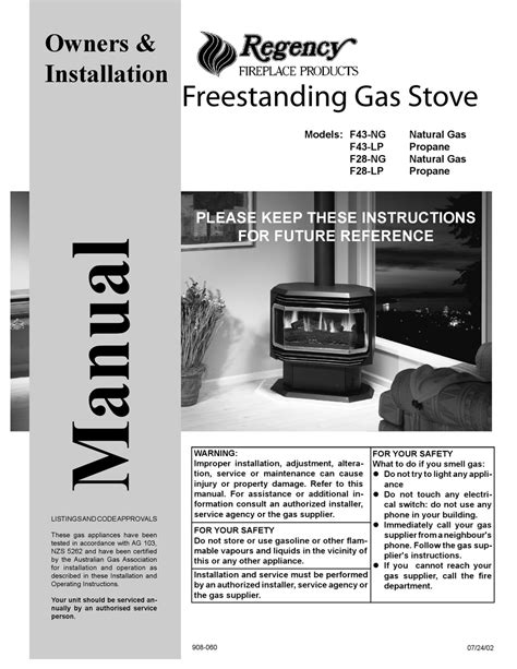 Regency Fireplace Remote Manual