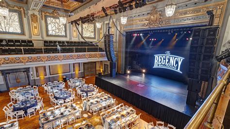 Regency ballroom. Entire Venue at The Regency Ballroom. 16 reviews. 1300 Van Ness Avenue, San Francisco, CA 94109 –. Show map. Nob Hill. Whole venue. Up to 700. seats. Up to … 