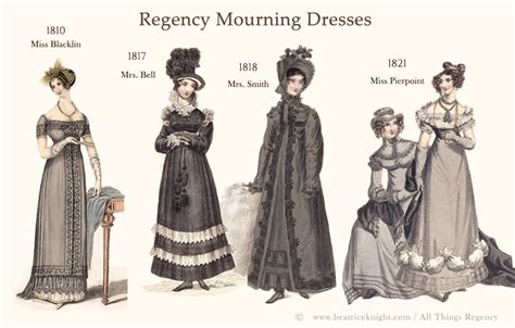 Regency mourning period.  Her subjects used her example to springboard t...