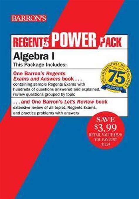 Download Regents Algebra I Power Pack 2020 By Gary M Rubinstein
