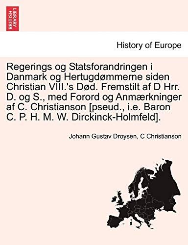 Regerings  og statsforandringen i danmark og hertugdømmerne siden christian viii's dod. - Heidelberg cd 102 manual espa ol.