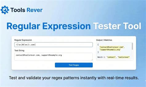Regex expression to match a string.  Tools / Regex Tester Regex Tester...