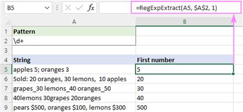 Regex extract number from a string with a specific pattern in …