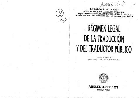 Regimen legal de la traduccion y del traductor publico. - Manual de psicopatologia y trastornos psicologicos psicologia.