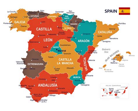 España tiene una extensión territorial de 505.370 km². España. España o Reino de España es un país situado en el sur de Europa occidental y norte de África, que está compuesto por comunidades autónomas y es miembro de la Unión Europea.. La capital de España es la ciudad de Madrid y es un país gobernado por una monarquía parlamentaria bajo una forma de gobierno democrática.. 