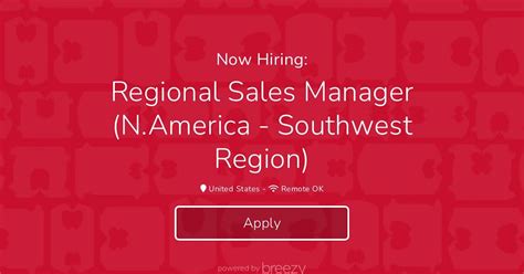 Regional Sales Manager - Southwest US (Remote) Job in Olympia, WA - CSW …