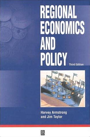 Read Online Regional Economics And Policy By Harvey Armstrong