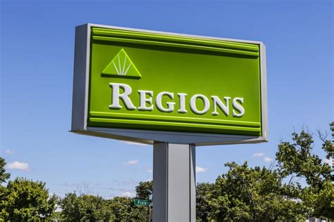 Regions bank sign. Find out about our personal banking solutions or get in touch with us. 
