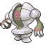 Registeel’s body is made of a strange material that is flexible enough to stretch and shrink but also more durable than any metal. Shield It’s rumored that this Pokémon was born deep underground in the planet’s mantle and that it emerged onto the surface 10,000 years ago. . 