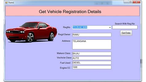 Register a new vehicle - Revenue