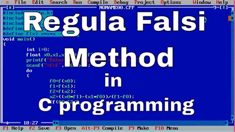 Regula-Falsi Program in C++ - Blogger