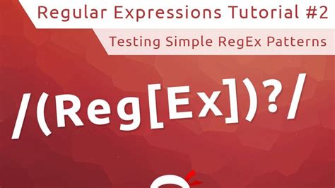 Regular Expressions (RegEx) Tutorial 2 Simple RegEx Patterns YouTube
