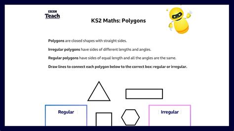 Regular and Irregular Polygons Teaching Resource Teach Starter Math