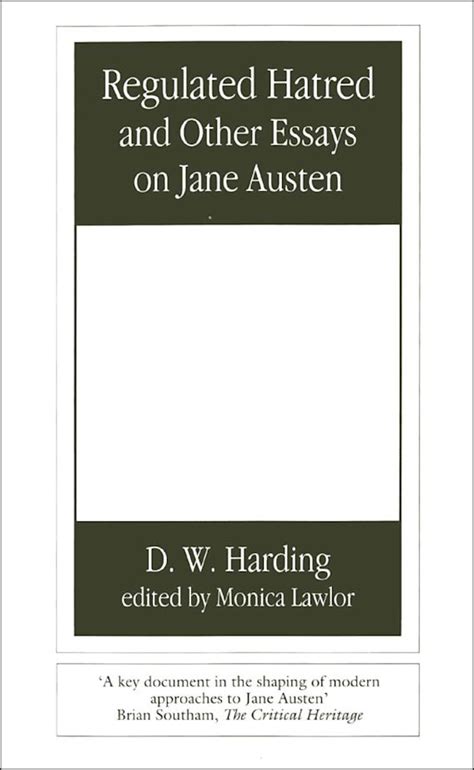 Regulated hatred and other essays on jane austen by d w harding. - The reflective educators guide to professional development coaching inquiry oriented learning communities.