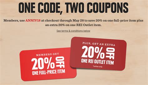 REI offers Co-Op Members: 20% Off an Eligible F
