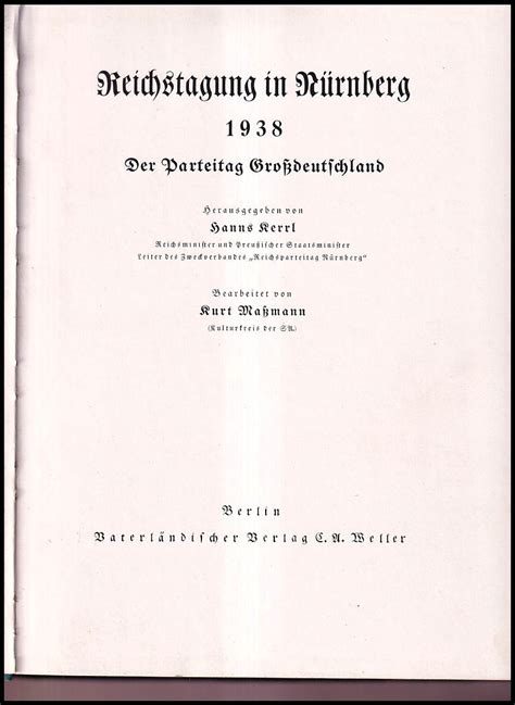 Reichstagung in nurnberg, 1938, der parteitag grossdeutschland. - Manual for toro tc 1800 tc.