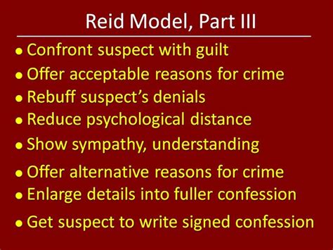 Reid technique steps