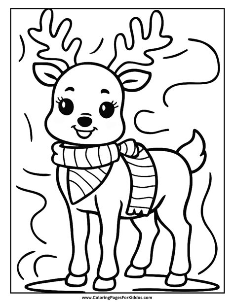 Reindeer Coloring Sheet Printable