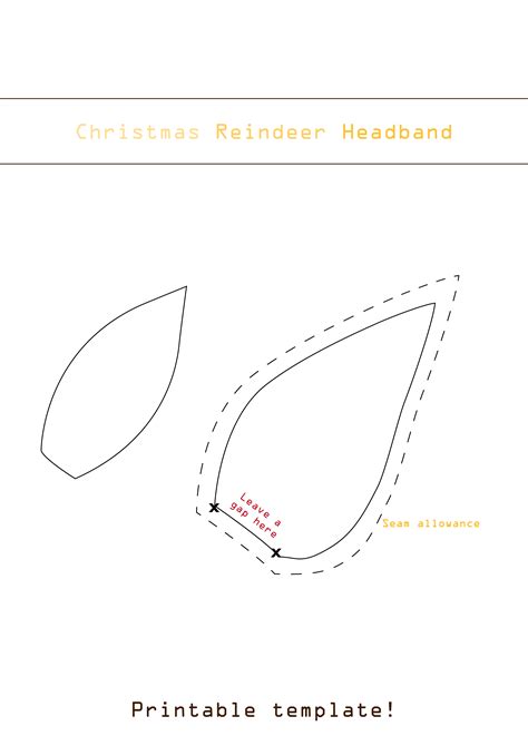Reindeer Ears Template