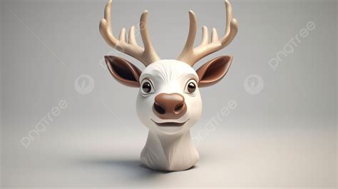 Reindeer Head 3d Model