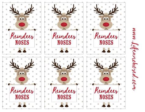 Reindeer Noses Printable